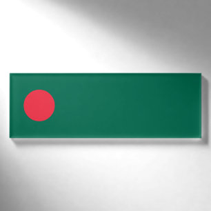 Bangladesch-Flagge Namenschild