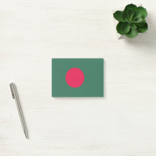 Bangladesch-Flagge Post-it Klebezettel