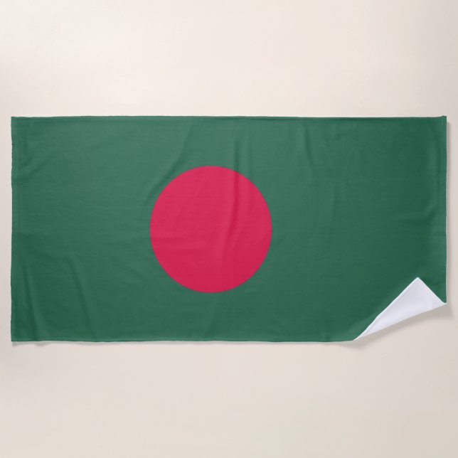 Bangladesch-Flagge Strandtuch (Vorderseite)