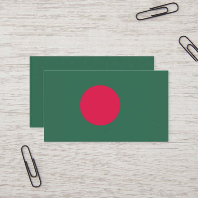 Bangladesch-Flagge Visitenkarte (Vorderseite/Rückseite Beispiel)