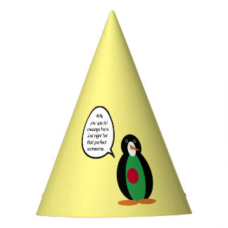 Bangladesch Gespräch mit Frau Penguin Personalisie Partyhütchen