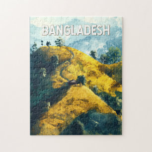 Bangladesch Illustration Reise Kunst Vintage
