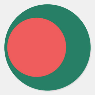 Bangladesch Runder Aufkleber