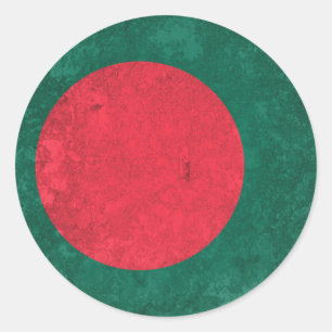 Bangladesch Runder Aufkleber