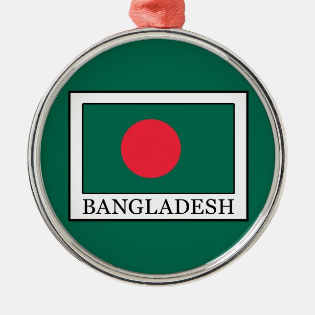 Bangladesch Silbernes Ornament (Vorne)
