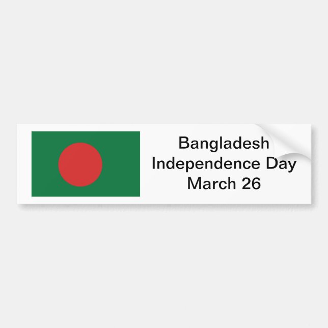 Bangladesch-Unabhängigkeits-TagesAutoaufkleber Autoaufkleber (Vorne)