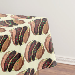 Bangladesch und Mash British Pub Food Sausage Kart Tischdecke