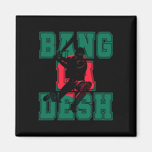 Bangladescher Flaggen-Cricket-Spieler-Trikot Bangl Magnet