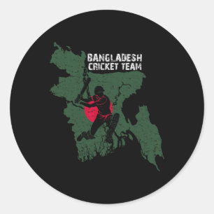 Bangladeschischer Cricket-Spieler Flagge Jersey Ba Runder Aufkleber