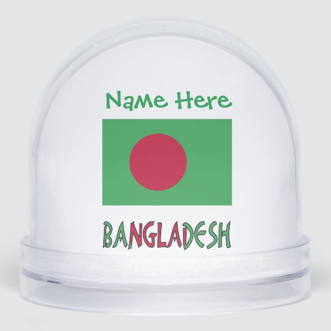 Bangladesh Drapeau vert Personnalisation (Avant)