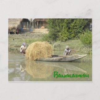 Bangladesh rice boat / Bangladesch-Reisboot Postkarte