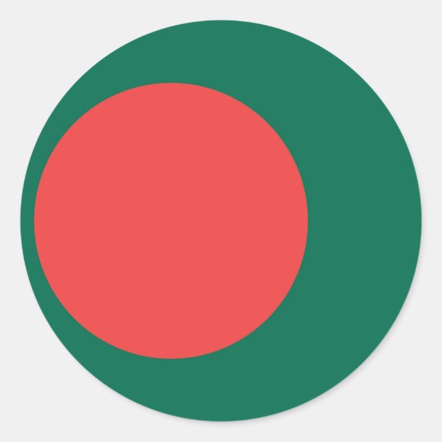 bangladesh runder aufkleber (Vorderseite)