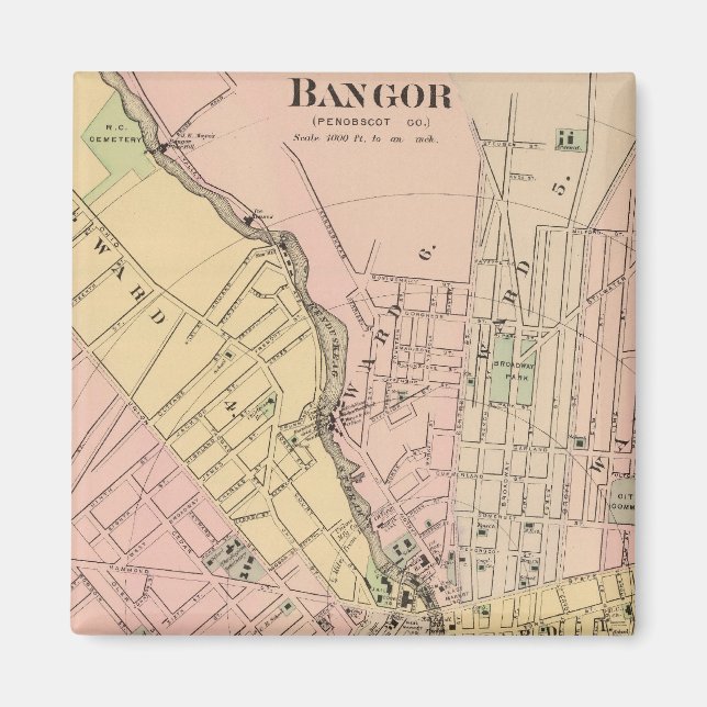 Bangor, Brewer, Maine Magnet (Vorne)