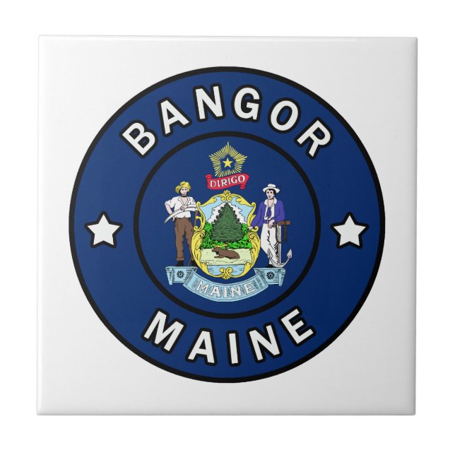 Bangor Maine Fliese (Vorderseite)