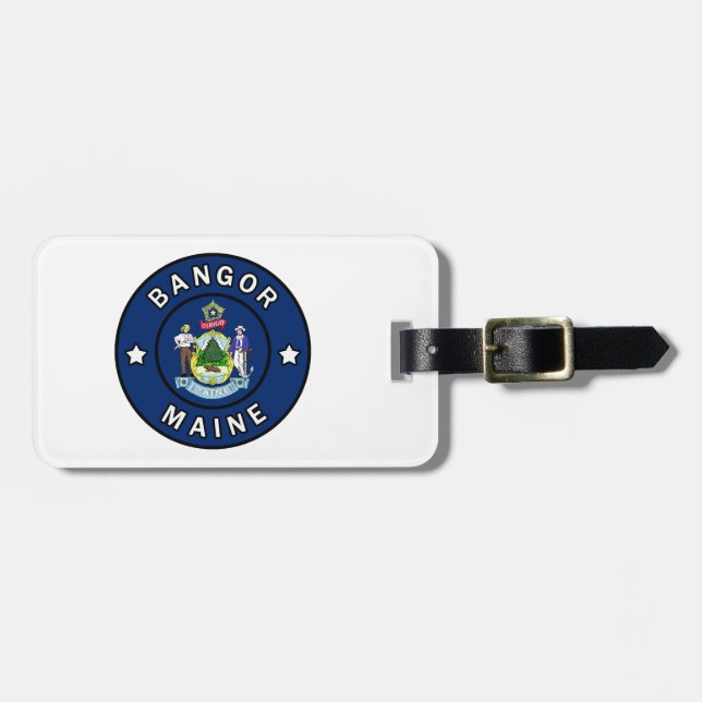 Bangor Maine Gepäckanhänger (Vorderseite horizontal)
