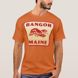 Bangor Maine Retro Abzeichen Tan T-Shirt