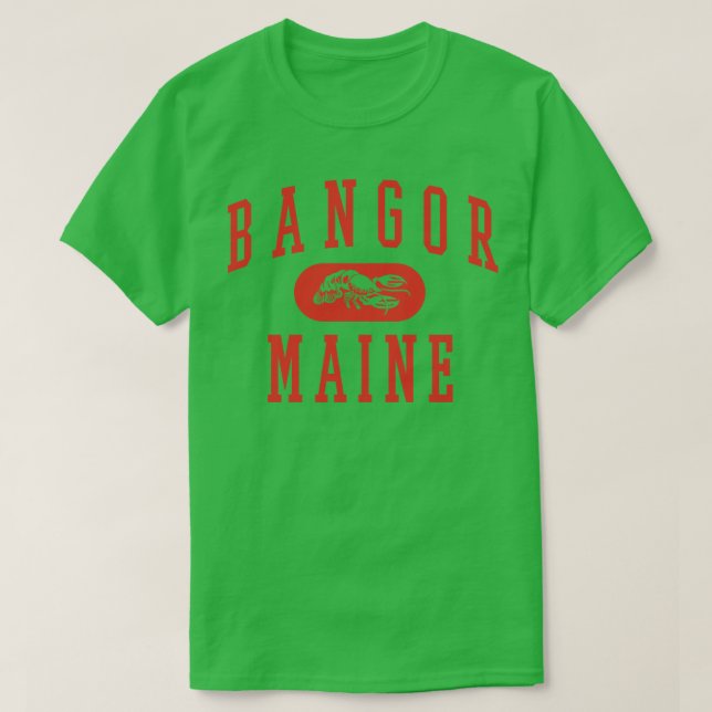 Bangor Maine Retro Varsity T-Shirt (Design vorne)