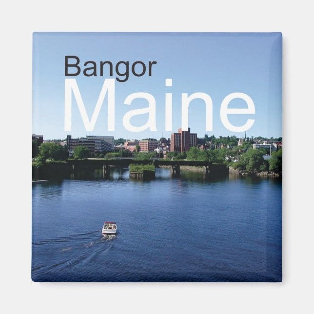 Bangor Maine Travel Souvenir Kühlschrankmagnet (Vorne)