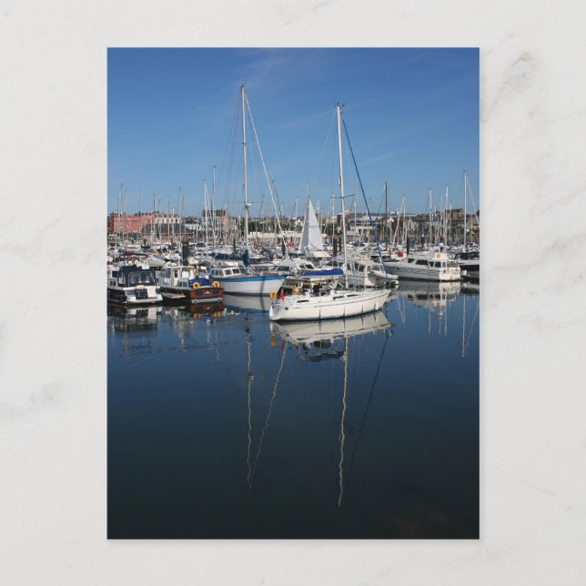 Bangor Marina Postkarte (Vorderseite)