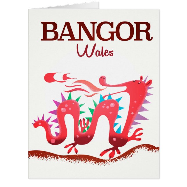 Bangor Wales Dragon Poster (Vorderseite)