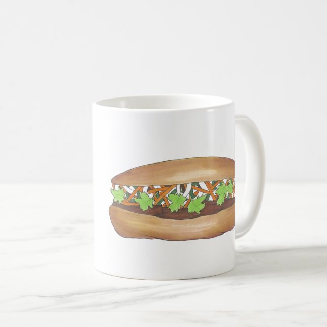 Banh Mi (Ich und du) Vietnamesisches Schweinefleis Kaffeetasse (VorderseiteRechts)