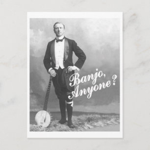 Banjo Anyone Postcard Postkarte