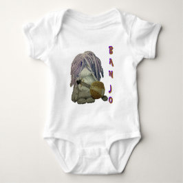 Banjo-Baby-Anzugs-Weiß Baby Strampler