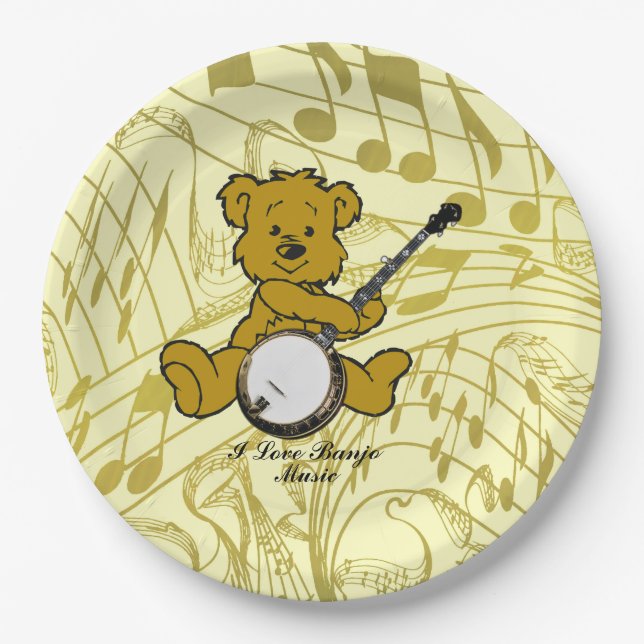 BANJO BEAR- PAPPTELLER (Vorderseite)