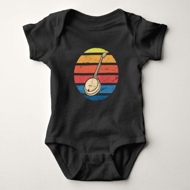 Banjo Bluegrass Geschenk für Musiker Baby Strampler (Vorderseite)