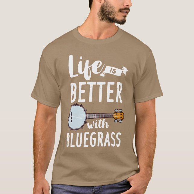 Banjo Bluegrass Gift Music Guitar friends T-Shirt (Vorderseite)