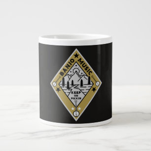Banjo Bluegrass Musik Jumbo-Tasse