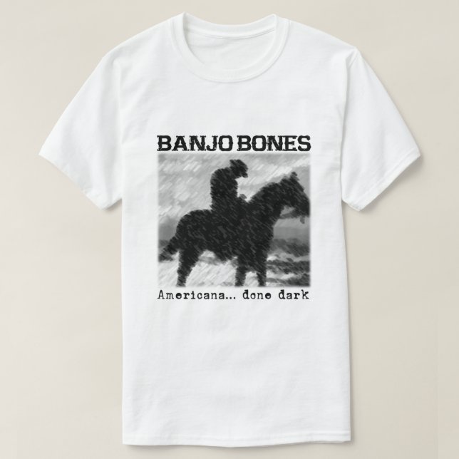Banjo Bones Americana Done Dark T-Shirt (Design vorne)