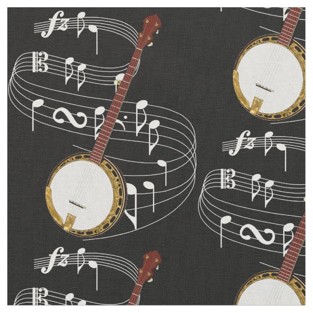 Banjo - dunkles Gewebe Stoff (Nahaufnahme)