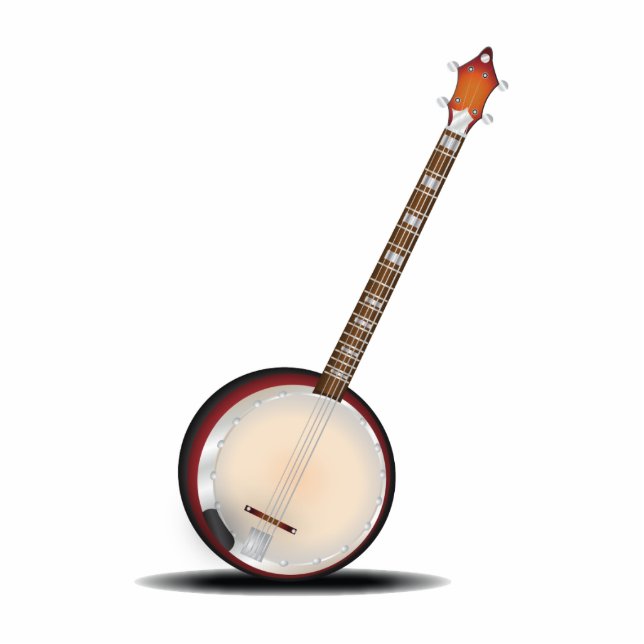 Banjo Fotoskulptur Magnet (Vorne)