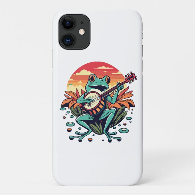 Banjo-Frosch Case-Mate iPhone Hülle (Rückseite)
