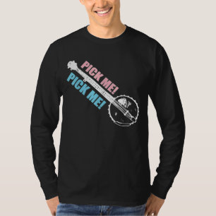 Banjo für Männer - Blaugras T-Shirt