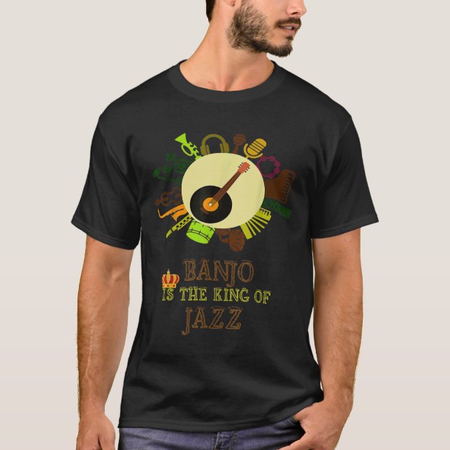 Banjo ist der König von Jazz 1 T-Shirt (Vorderseite)