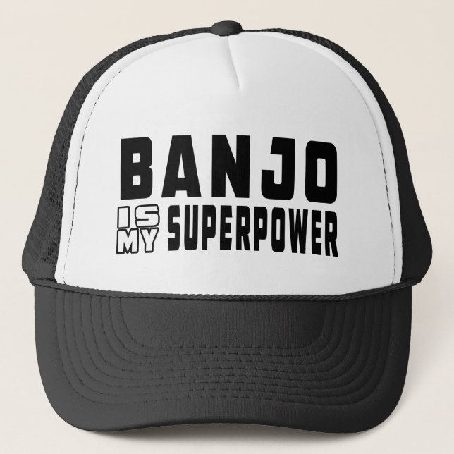 Banjo ist meine Supermacht Truckerkappe (Vorderseite)