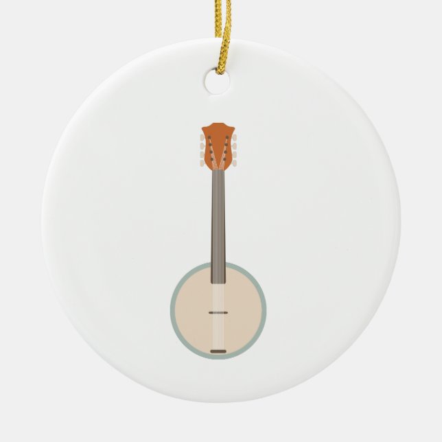 Banjo Keramik Ornament (Vorne)