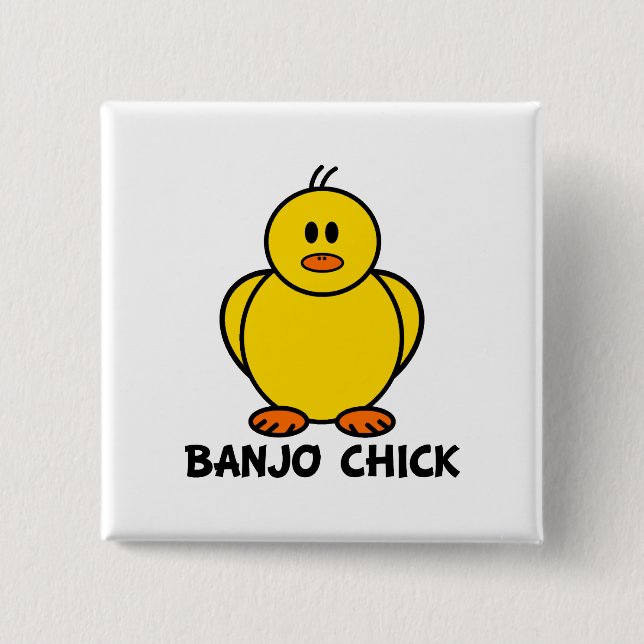Banjo-Küken Button (Vorderseite)