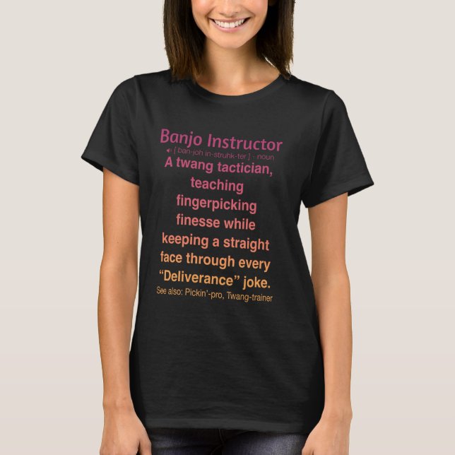 Banjo-Lehrer T-Shirt (Vorderseite)