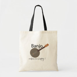 Banjo macht mich glücklich tragetasche
