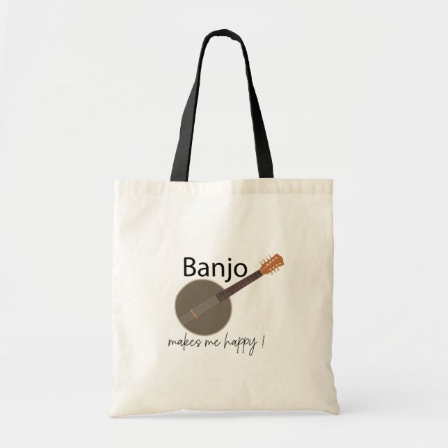 Banjo macht mich glücklich tragetasche (Vorne)