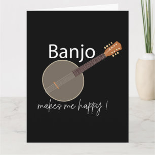 Banjo macht mich glücklich zu grüßen karte