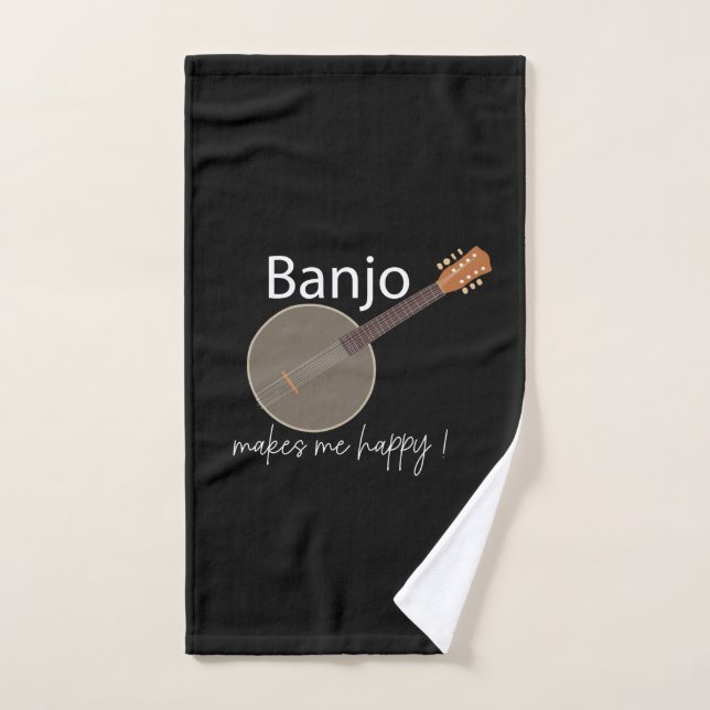 Banjo Me Rend Heureux (Serviette à main)