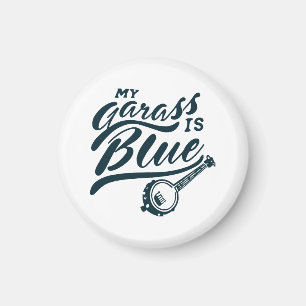 Banjo Mein Glas ist blau Magnet