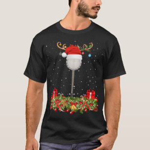 Banjo Music Lover Xmas Weihnachtsmannmütze Banjo C T-Shirt