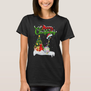 Banjo Music Xmas Dekorationen Santa Banjo Christma T-Shirt