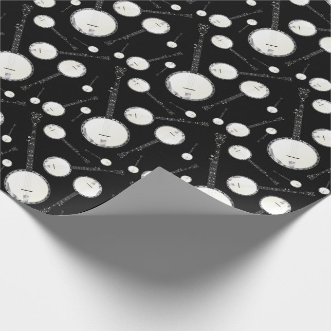 Banjo Musician Music Teacher Geschenkpapier (Ecke)