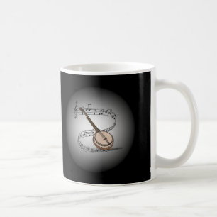 Banjo ~ Musikalischer Globus ~ Musikinstrument ~ Kaffeetasse